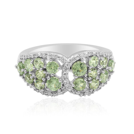 Anillo en oro con Demantoide de Madagascar (John Ferry)