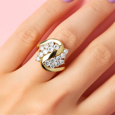 Bague en or et Zircon (de Melo Gold)