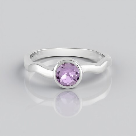 Anello in argento con Ametista Rose de France