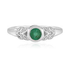 Anello in argento con Smeraldo Colombiano