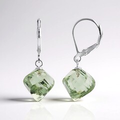 Orecchini in argento con Ametista Verde