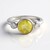 Anello in argento con Fluorite Gialla