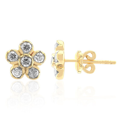 Pendientes en oro con Diamante SI1 (G) (Annette)
