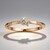 Anello in oro con Diamante Rose de France SI1 di Argyle (Annette)