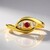 Bague en argent et Pierre de Lune arc-en-ciel