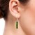 Boucles d'oreilles en argent et Diopside de Russie