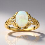 Anello in oro con Opale di Welo AAA (CIRARI)