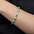 Zambian Emerald Silver Bracelet