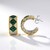 Orecchini in argento con Smeraldo Zambia (Gems en Vogue)