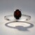 Anello in argento con Granato
