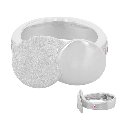 Anello in argento con Rubino del Madagascar