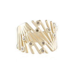 9K I2 Champagne Diamond Gold Ring (de Melo)