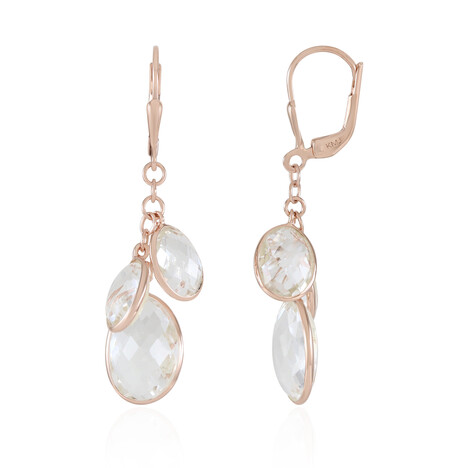 Pendientes en plata con Cuarzo blanco (KM by Juwelo)