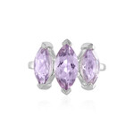 Anello in argento con Ametista Rose de France