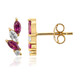 Boucles d'oreilles en argent et Grenat Rhodolite