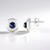 Orecchini in argento con Zaffiro Stellato Blu