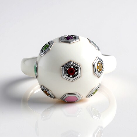 Anello in argento con Ametista (MONOSONO COLLECTION)