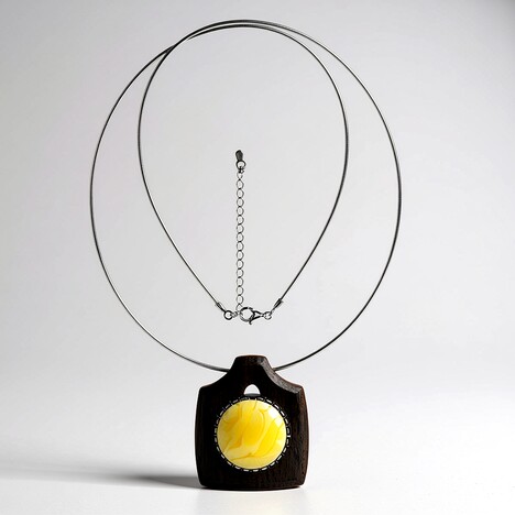 Collana in argento con Quercia Nera (dagen)