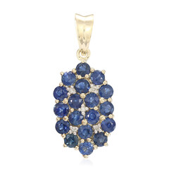 Colgante en oro con Zafiro de Birmania