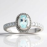 Anello in argento con Ambligonite