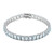 Himmelblauer Topas-Silberarmband