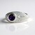 Anello in argento con Ametista (MONOSONO COLLECTION)