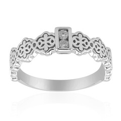 Anello in argento con Diamante SI1 (G)