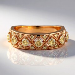 Anello in oro con Diamante Rose de France SI1 di Argyle (Annette)