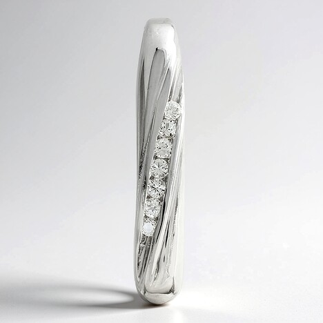 Ciondolo in argento con Topazio Bianco
