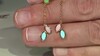 Pendientes en plata con Turquesa bella durmiente (KM by Juwelo)
