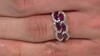 Zilveren ring met Naktamunda rhodolieten
