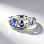 Anello in argento con Tanzanite