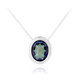 Collar en plata con Cuarzo Místico azul (MONOSONO COLLECTION)