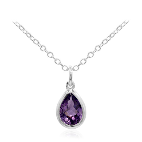 Collar en plata con Amatista