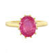 Anillo en plata con Zafiro rosa de Madagascar