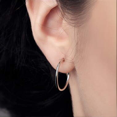 Boucles d'oreilles en argent (MONOSONO COLLECTION)