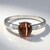 Anello placcato in platino con Scapolite Occhio di Gatto