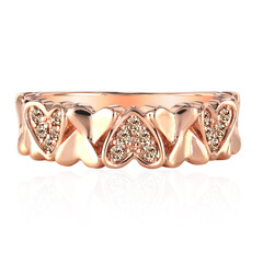 Anello in oro con Diamante Rose de France SI1 di Argyle
