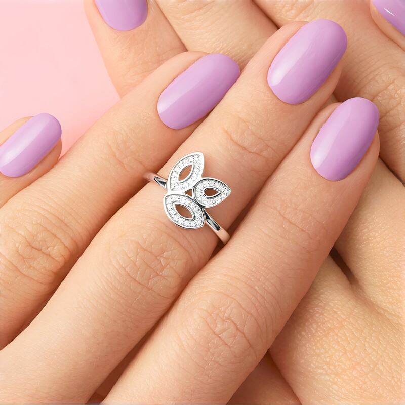 Bague en argent et Zircon