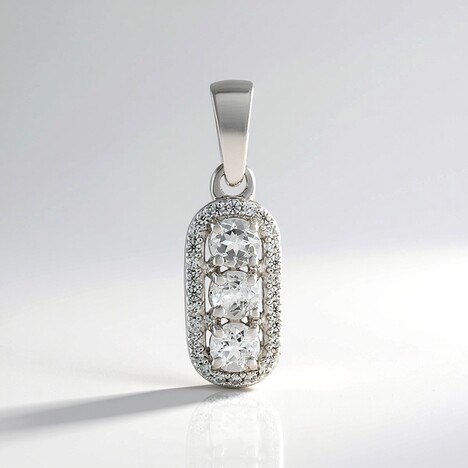 Ciondolo in argento con Danburite