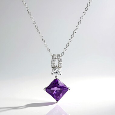 Collana in argento con Ametista