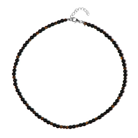 Edelstein-Silberhalskette