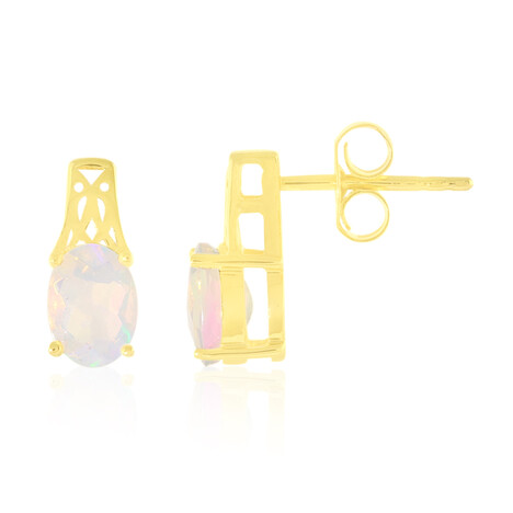 Boucles d'oreilles en argent et Opale Welo