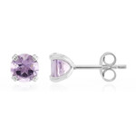 Amethyst-Silberohrringe