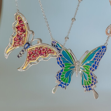 Edelstein-Silbercollier (Dallas Prince Designs)