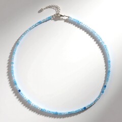Collana in argento con Acquamarina