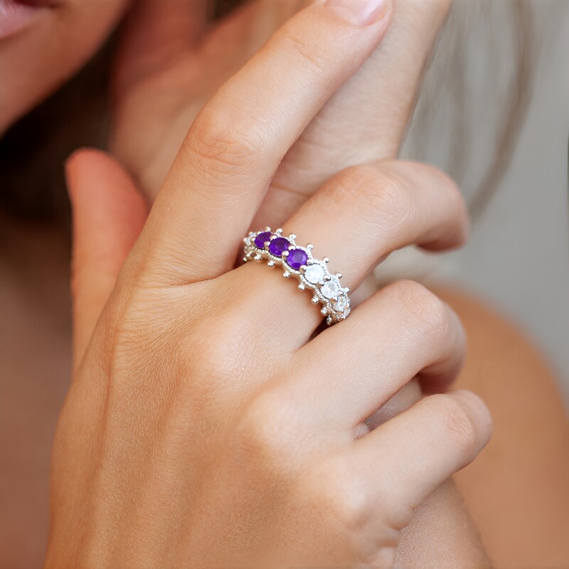 Edelstein-Silberring (Dallas Prince Designs)