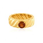 Bague en argent et Citrine Madère (de Melo Essence)