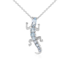 Collana in argento con Topazio Blu Cielo