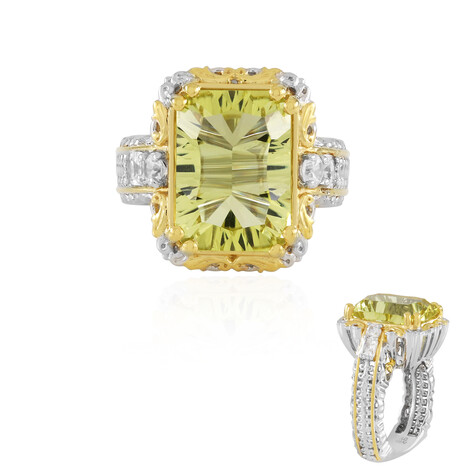 Bague en argent et Quartz de l'Ouro Verde (Gems en Vogue)